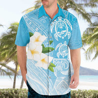 Personalized Guam Chamorro Hawaiian Shirt Turtles and Guasali Flowers