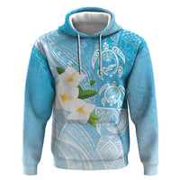 Personalized Guam Chamorro Hoodie Turtles and Guasali Flowers