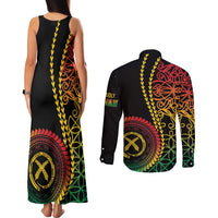 Proudly Ni-Van Sandroing Inspired Classic Style Couples Matching Tank Maxi Dress and Long Sleeve Button Shirt