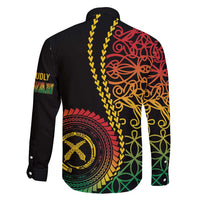 Proudly Ni-Van Sandroing Inspired Classic Style Family Matching Long Sleeve Bodycon Dress and Hawaiian Shirt