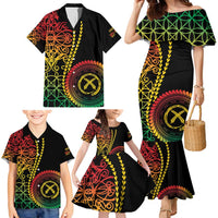 Proudly Ni-Van Sandroing Inspired Classic Style Family Matching Mermaid Dress and Hawaiian Shirt