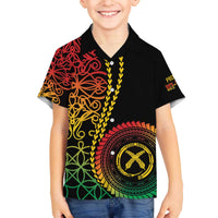 Proudly Ni-Van Sandroing Inspired Classic Style Family Matching Off The Shoulder Long Sleeve Dress and Hawaiian Shirt