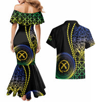 Proudly Ni-Van Sandroing Inspired Couples Matching Mermaid Dress and Hawaiian Shirt Malampa Classic Style