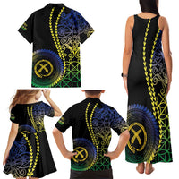 Proudly Ni-Van Sandroing Inspired Family Matching Tank Maxi Dress and Hawaiian Shirt Malampa Classic Style