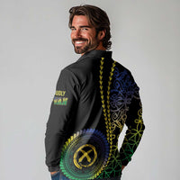 Proudly Ni-Van Sandroing Inspired Long Sleeve Polo Shirt Malampa Classic Style LT7 - Polynesian Pride