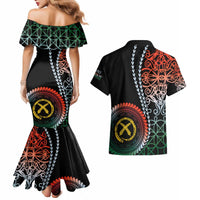 Proudly Ni-Van Sandroing Inspired Couples Matching Mermaid Dress and Hawaiian Shirt Penama Classic Style