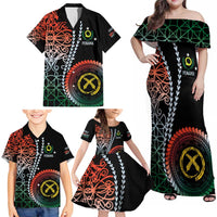 Proudly Ni-Van Sandroing Inspired Family Matching Off Shoulder Maxi Dress and Hawaiian Shirt Penama Classic Style