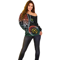 Proudly Ni-Van Sandroing Inspired Off Shoulder Sweater Penama Classic Style