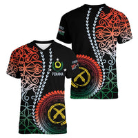 Proudly Ni-Van Sandroing Inspired Women V-Neck T-Shirt Penama Classic Style