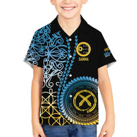 Proudly Ni-Van Sandroing Inspired Family Matching Short Sleeve Bodycon Dress and Hawaiian Shirt Sanma Classic Style