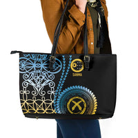 Proudly Ni-Van Sandroing Inspired Leather Tote Bag Sanma Classic Style