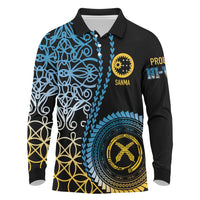 Proudly Ni-Van Sandroing Inspired Long Sleeve Polo Shirt Sanma Classic Style LT7 Colorful - Polynesian Pride