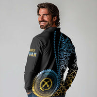 Proudly Ni-Van Sandroing Inspired Long Sleeve Polo Shirt Sanma Classic Style LT7 - Polynesian Pride