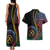 Proudly Ni-Van Sandroing Inspired Couples Matching Tank Maxi Dress and Hawaiian Shirt Shefa Classic Style