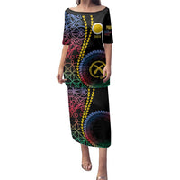 Proudly Ni-Van Sandroing Inspired Family Matching Puletasi and Hawaiian Shirt Shefa Classic Style