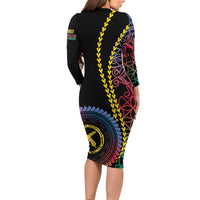 Proudly Ni-Van Sandroing Inspired Long Sleeve Bodycon Dress Shefa Classic Style