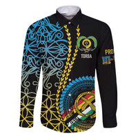 Proudly Ni-Van Sandroing Inspired Family Matching Long Sleeve Bodycon Dress and Hawaiian Shirt Torba Classic Style