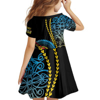 Proudly Ni-Van Sandroing Inspired Family Matching Off Shoulder Short Dress and Hawaiian Shirt Torba Classic Style