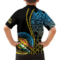 Proudly Ni-Van Sandroing Inspired Family Matching Short Sleeve Bodycon Dress and Hawaiian Shirt Torba Classic Style