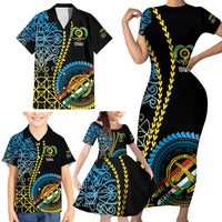 Proudly Ni-Van Sandroing Inspired Family Matching Short Sleeve Bodycon Dress and Hawaiian Shirt Torba Classic Style