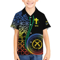 Proudly Ni-Van Sandroing Inspired Family Matching Off Shoulder Maxi Dress and Hawaiian Shirt Tafea Classic Style