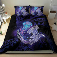 Polynesian Aumakua Bedding Set Jellyfish with Shark - Polynesian Pride