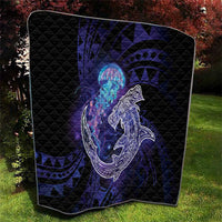 Polynesian Aumakua Quilt Jellyfish with Shark - Polynesian Pride
