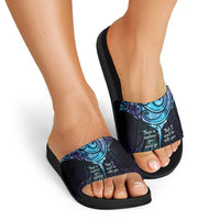 Aotearoa Maori Te Whai Rahi Slide Sandals Tala - Nowhere You Could Go That I Won't Be With You - Polynesian Pride