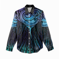 Aotearoa Maori Te Whai Rahi Women Casual Shirt Tala - Nowhere You Could Go That I Won't Be With You - Polynesian Pride