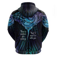 Aotearoa Maori Te Whai Rahi Zip Hoodie Tala - Nowhere You Could Go That I Won't Be With You - Polynesian Pride