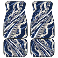 Polynesian Puakeniken Pikake Twisted Lei Car Mats Navy Blue - Polynesian Pride