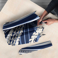 Polynesian Puakeniken Pikake Twisted Lei Umbrella Navy Blue - Polynesian Pride