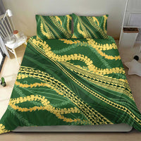 Polynesian Puakeniken Pikake Twisted Lei Bedding Set Emerald - Polynesian Pride
