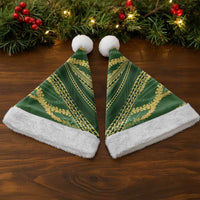 Polynesian Puakeniken Pikake Twisted Lei Christmas Santa Hat Emerald - Polynesian Pride