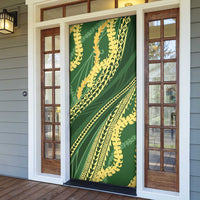 Polynesian Puakeniken Pikake Twisted Lei Door Cover Emerald - Polynesian Pride