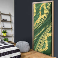Polynesian Puakeniken Pikake Twisted Lei Door Cover Emerald - Polynesian Pride