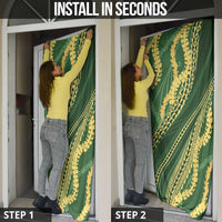Polynesian Puakeniken Pikake Twisted Lei Door Cover Emerald - Polynesian Pride