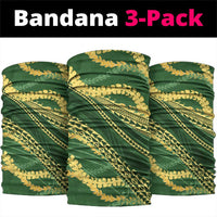 Polynesian Puakeniken Pikake Twisted Lei Neck Gaiter Emerald - Polynesian Pride