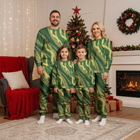 Polynesian Puakeniken Pikake Twisted Lei Christmas Pajama Set Emerald - Polynesian Pride