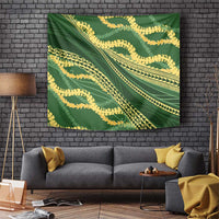 Polynesian Puakeniken Pikake Twisted Lei Tapestry Emerald - Polynesian Pride