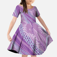 Polynesian Puakeniken Pikake Twisted Lei Family Matching Tank Maxi Dress and Hawaiian Shirt Amethys - Polynesian Pride