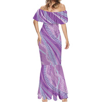 Polynesian Puakeniken Pikake Twisted Lei Mermaid Dress Amethys - Polynesian Pride