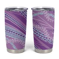 Polynesian Puakeniken Pikake Twisted Lei Tumbler Cup Amethys - Polynesian Pride