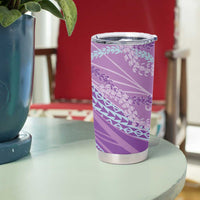 Polynesian Puakeniken Pikake Twisted Lei Tumbler Cup Amethys - Polynesian Pride