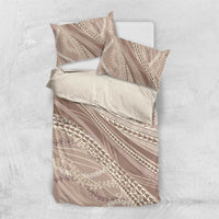 Polynesian Puakeniken Pikake Twisted Lei Bedding Set Beige - Polynesian Pride