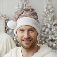 Polynesian Puakeniken Pikake Twisted Lei Christmas Santa Hat Beige - Polynesian Pride