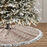 Polynesian Puakeniken Pikake Twisted Lei Tree Skirt Beige - Polynesian Pride