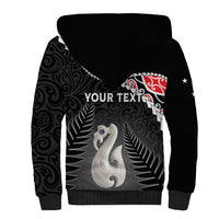 Personalised New Zealand Maori Sherpa Hoodie Manaia Mix Koru LT7 - Polynesian Pride