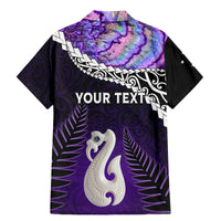 Personalised New Zealand Maori Family Matching Mermaid Dress and Hawaiian Shirt Manaia Paua Shell Purple LT7 - Polynesian Pride