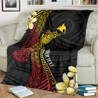 Personalized Papua New Guinea Blanket Kundu Drum Carving Motifs
